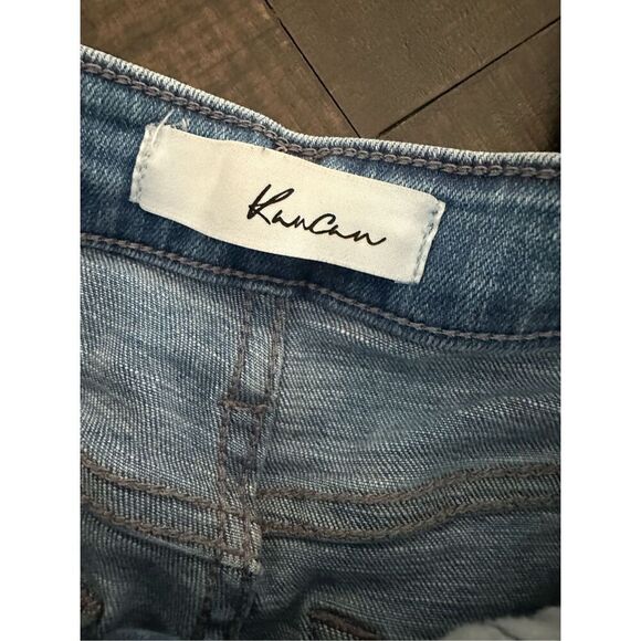 Kancan Medium Wash Distressed Skinny Jeans Midrise Size 5 or 26 Classic 5 Pocket - Picture 4 of 6